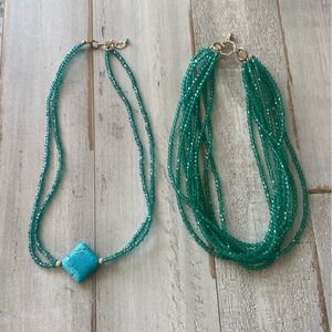 Multi Strand Beaded Necklaces (2)